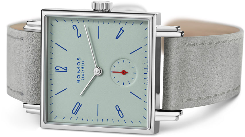 Nomos Glashutte Tetra Matcha Steel Back Watch