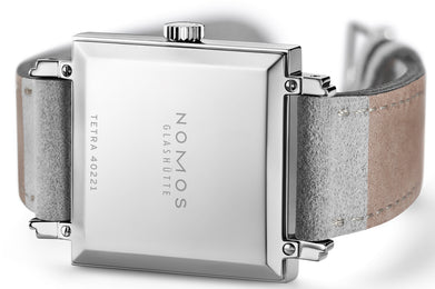 Nomos Glashutte Tetra Matcha Steel Back Watch