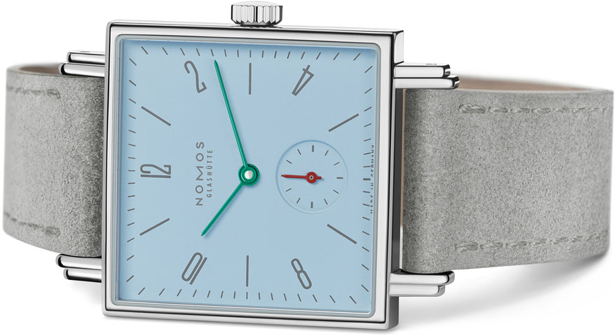 Nomos Glashutte Tetra Azure Steel Back Watch