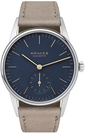 Nomos Glashutte Watch Orion 33 Midnight Blue Sapphire Crystal 329