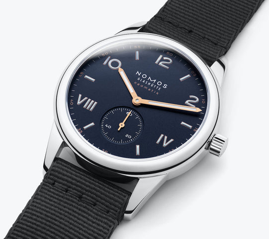 Nomos Glashutte Club Campus Neomatik 39 Midnight Blue Steel Back
