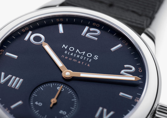 Nomos Glashutte Club Campus Neomatik 39 Midnight Blue Steel Back