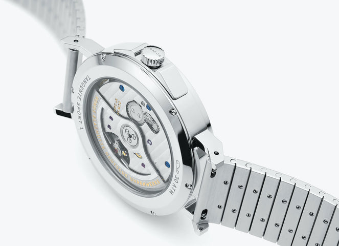 Nomos Glashutte Tangente Sport Neomatik 42 Date Marine Black Sapphire Crystal Watch