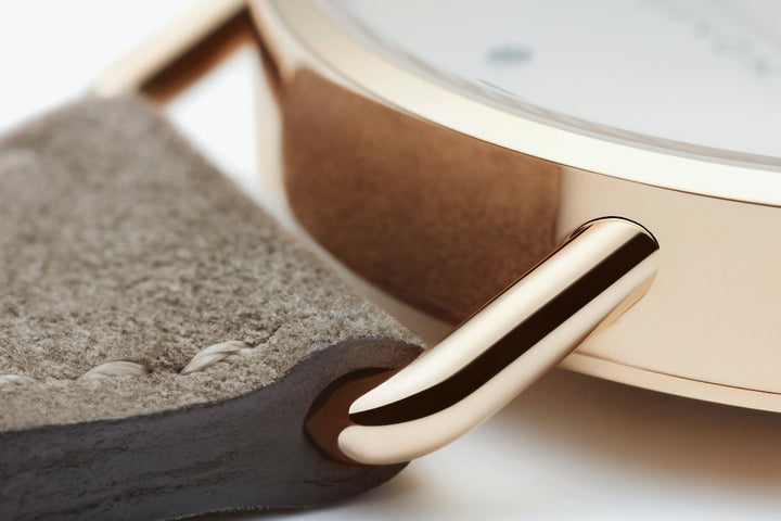 Nomos Glashutte Metro Rose Gold 33 Sapphire Crystal Watch