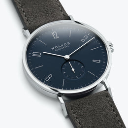 Nomos Glashutte Tangente 38 Midnight Blue Sapphire Crystal Watch
