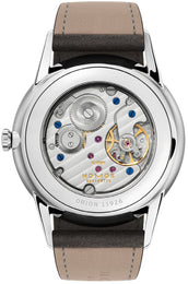 Nomos Glashutte Orion 38 Silver Sapphire Glass Watch