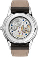Nomos Glashutte Orion 38 Silver Sapphire Glass Watch