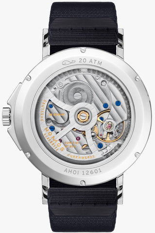 Nomos Glashutte Watch Ahoi Date Sapphire Crystal