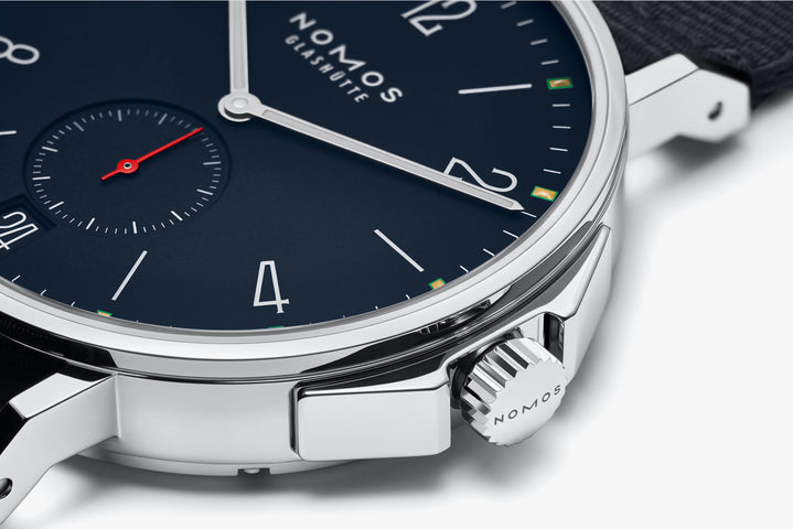 Nomos Glashutte Watch Ahoi Date Sapphire Crystal