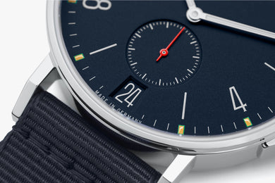 Nomos Glashutte Watch Ahoi Date Sapphire Crystal