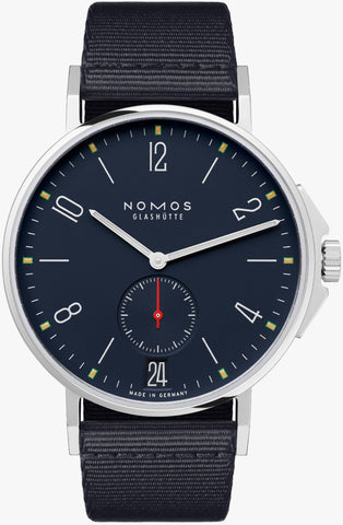 Nomos Glashutte Watch Ahoi Date Sapphire Crystal 558