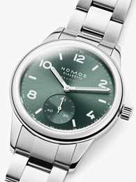 Nomos Glashutte Club Sport Neomatik Petrol Steel Back Watch