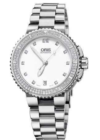 Oris Watch Aquis Date Diamonds Bracelet 01 733 7652 4991-07 8 18 01P