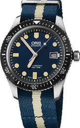 Oris Watch Divers Sixty Five Date Nato Blue 01 733 7720 4055-07 5 21 29FC