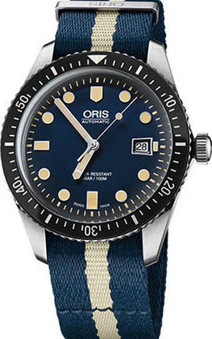 Oris Watch Divers Sixty Five Date Nato Blue 01 733 7720 4055-07 5 21 29FC