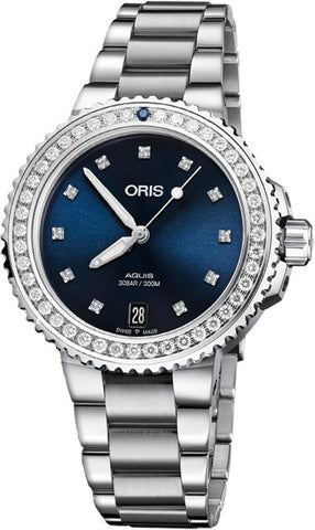 Oris Watch Aquis Date Diamond Ladies 01 733 7731 4995-07 8 18 05P