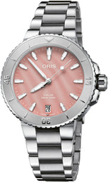 Oris Watch Aquis Date Blush Pink 01 733 7770 4158-07 8 18 05P