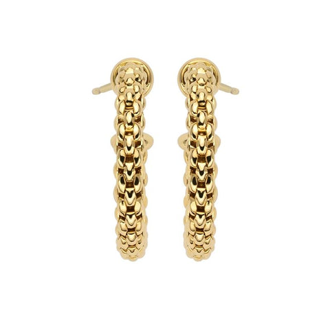 Fope Essentials 18ct Yellow Gold Small Hoop Earrings OR01