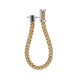 Fope Flexit Essentials 18ct Yellow Gold Diamond Medium Mesh Chain Earrings OR04/BBR