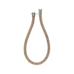 Fope Flexit Essentials 18ct Rose Gold Long Mesh Chain Earrings OR05