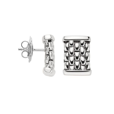 Fope Essentials 18ct White Gold Stud Earrings OR06
