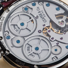 Czapek Watch Quai des Bergues Guilloche Ricochet Steel Rhubarb Red S Limited Edition