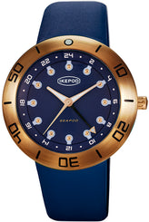 Ikepod Watch Seapod GMT Bronze Evan Blue Limited Edition S005 EVAN BLUE