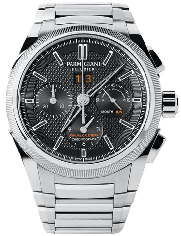 Parmigiani Fleurier Watch Tondagraph GT Acier Limited Edition Steel Bracelet PFC906-0000210-B00182