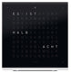 QLOCKTWO Touch Pure Black Ice Tea Table Clock