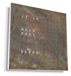 QLOCKTWO Earth 45 Creators Edition Glintscape White Watch