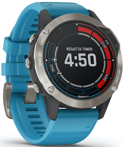 Garmin Watch Quatix 6 Sapphire Titanium Grey Titanium Band Smartwatch