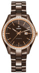 Rado Watch HyperChrome Brown Ceramic Automatic 56 Diamonds R32177302