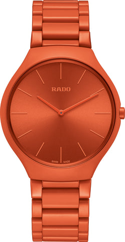 Rado Watch True Thinline Les Couleurs Powerful Orange Limited Edition R27095652