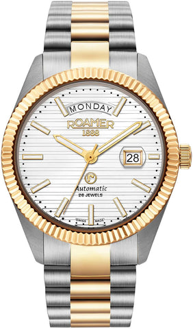Roamer Watch Primeline Daydate II White 981666 47 25 50