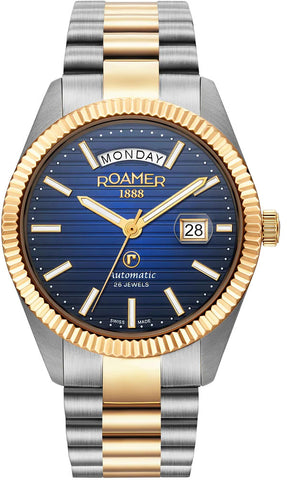 Roamer Watch Primeline Daydate II Blue 981666 47 45 50