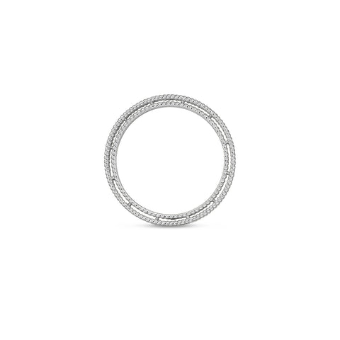 Roberto Coin Diamond Princess 18ct White Gold 0.43ct Diamond Ring D