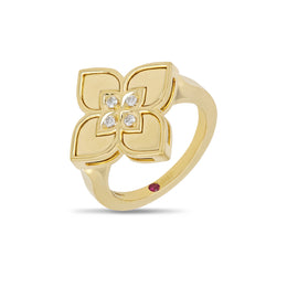 Roberto Coin Venetian Princess 18ct Yellow Gold Diamond Ring ADR777RI3374 Y