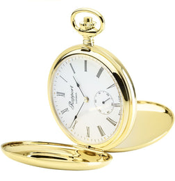 Rapport Pocket Watch Mechanical Double Hunter Gold Plated PW10