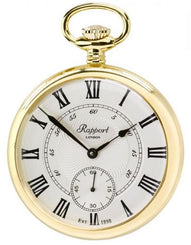 Rapport Pocket Watch Mechanical Open Face Gold Plated PW22