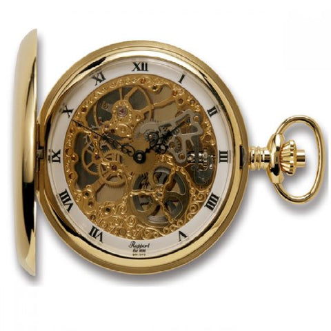 Rapport Pocket Watch Double Hunter Gold Plated