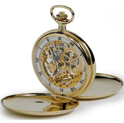 Rapport Pocket Watch Double Hunter Gold Plated PW90