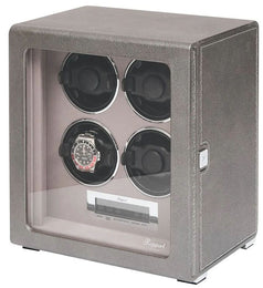 Rapport Watch Winder Quantum Quad Four Leather Grey W624
