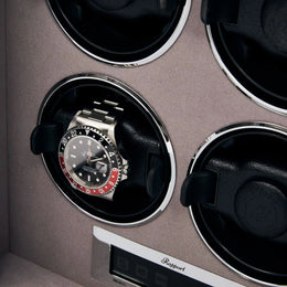 Rapport Watch Winder Quantum Quad Four Leather Grey