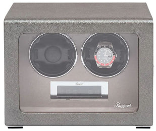 Rapport Watch Winder Quantum Quad Two Leather Grey