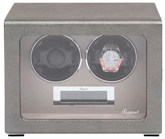 Rapport Watch Winder Quantum Quad Two Leather Grey