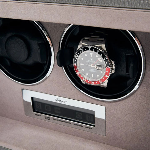 Rapport Watch Winder Quantum Quad Two Leather Grey