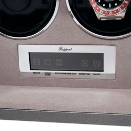 Rapport Watch Winder Quantum Quad Two Leather Grey