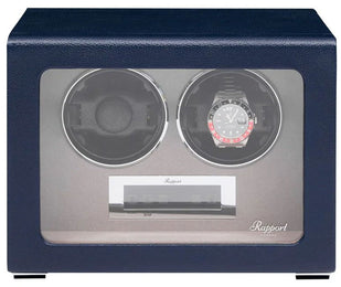 Rapport Watch Winder Quantum Quad Two Leather Blue