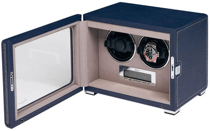 Rapport Watch Winder Quantum Quad Two Leather Blue