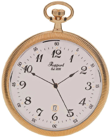 Rapport Pocket Watch Slim Open Face Gold PW32